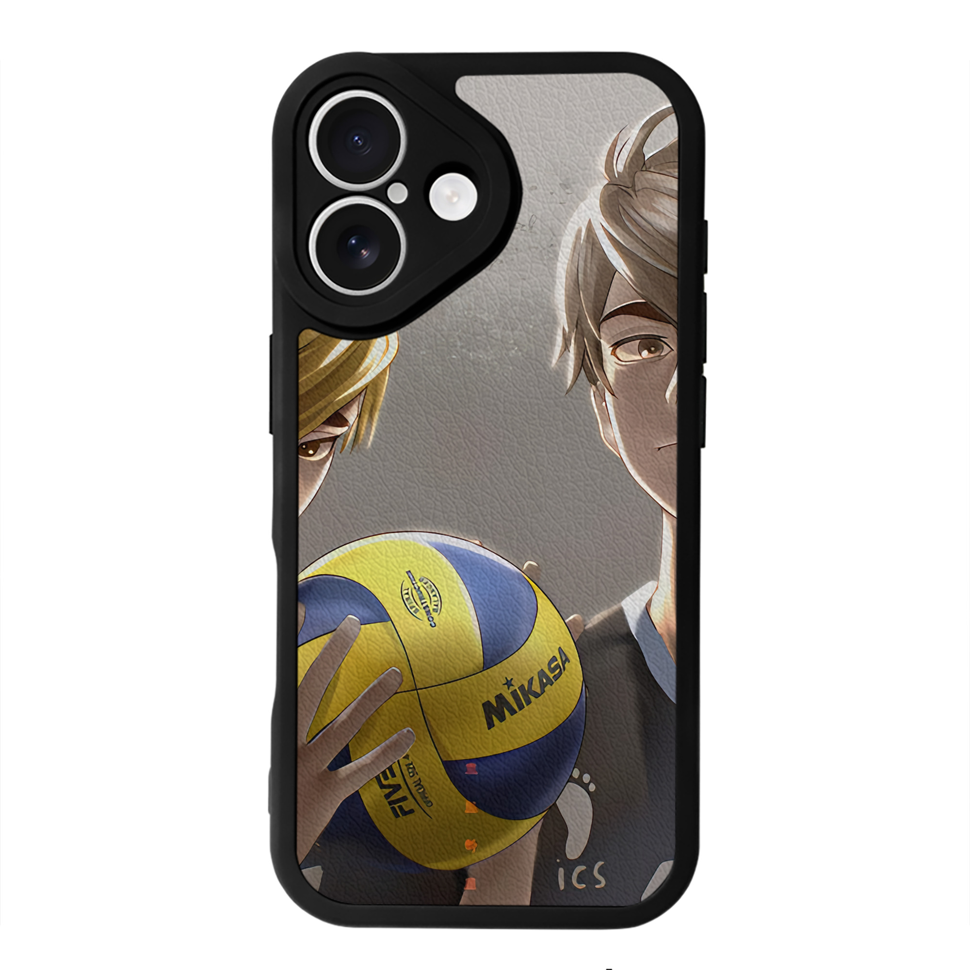 （画像用） ハイキュー!! Haikyu!! 【iPhone 16シリーズ対応】シリコンスマホケース（レザー調） 材質：シリコン